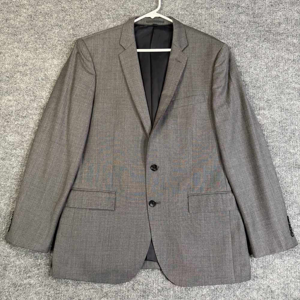 J Crew Ludlow Blazer Mens 42R Gray 100% Wool Sport Coat Two Button Made In Italy
